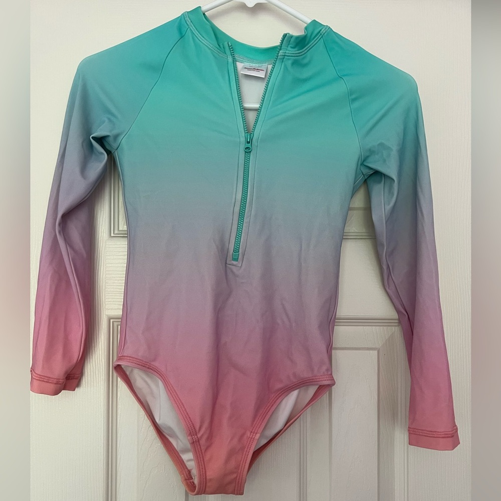 Hanna Andersson Kids Swimwear - Teal and Pink